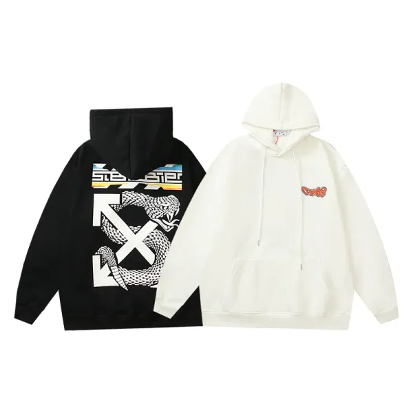 Off-White Diag Arrow Print White Hoodie - 15