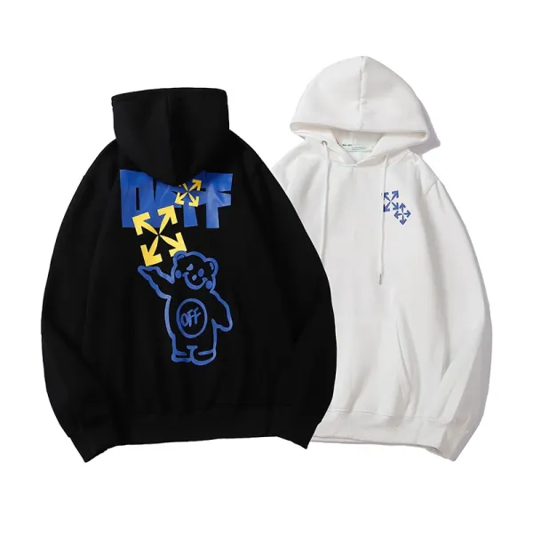 Off-White Diag Arrow Print White Hoodie - 41