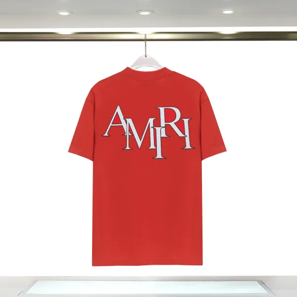 Amiri Logo Graphic T-Shirt Red - 1