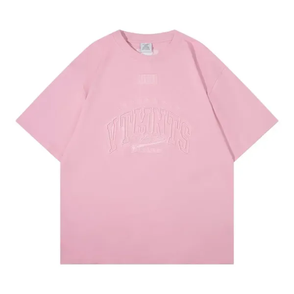 VTMNTS Arch Logo Pink T-Shirt - 1