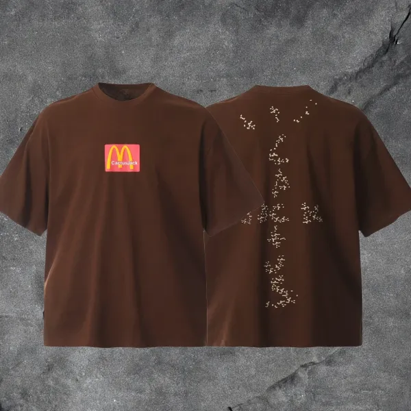 Cactus Jack x McDonald's Collaboration Brown T-Shirt - 1