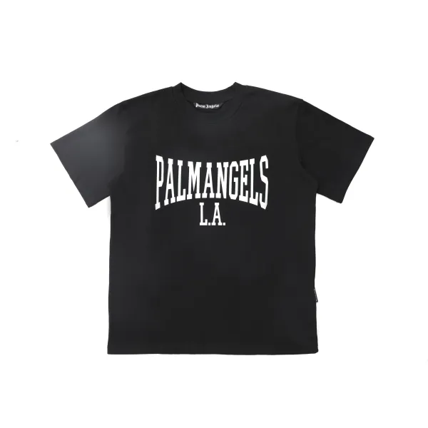 Palm Angels Palms L.A. Arch Logo Black T-Shirt - 1