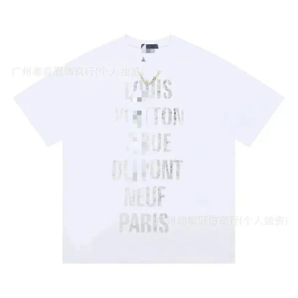 Louis Vuitton Rue du Pont Neuf Paris Graphic T-Shirt White - 1