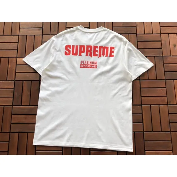Supreme Platinum Recordings Box Logo T-Shirt White - 1