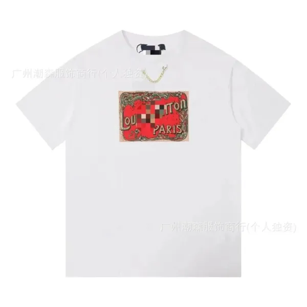 Louis Vuitton Vintage Logo Print White T-Shirt - 1
