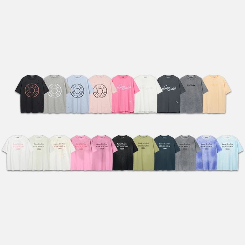 Acne Studios Multi-Color Short Sleeve T-Shirts