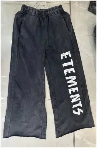 ELEMEENTS Wide-Leg Sweatpants Black - 1
