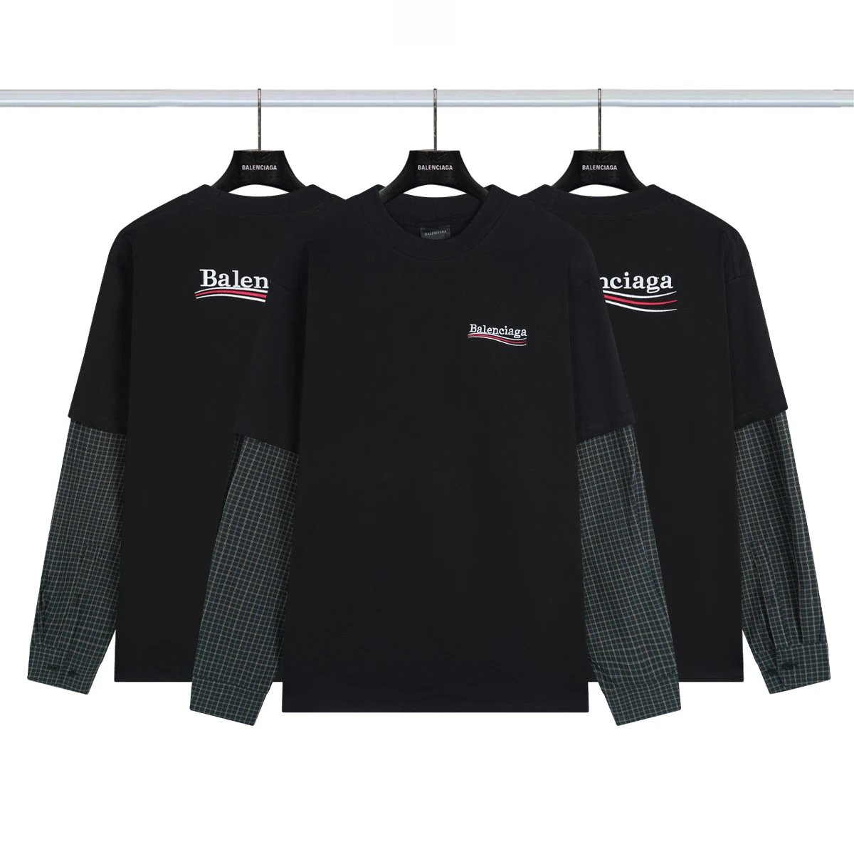 Balenciaga How Are You Feeling Today? Graphic Long-Sleeve T-Shirt Black - 3