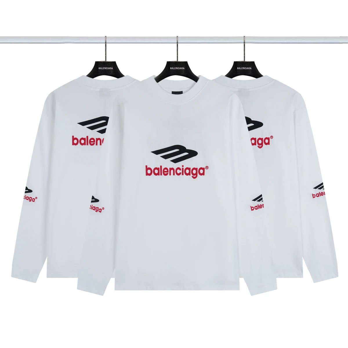 Balenciaga How Are You Feeling Today? Graphic Long-Sleeve T-Shirt Black - 8