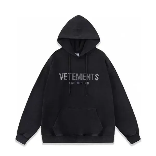 Vetements Limited Edition Black Hoodie - 1