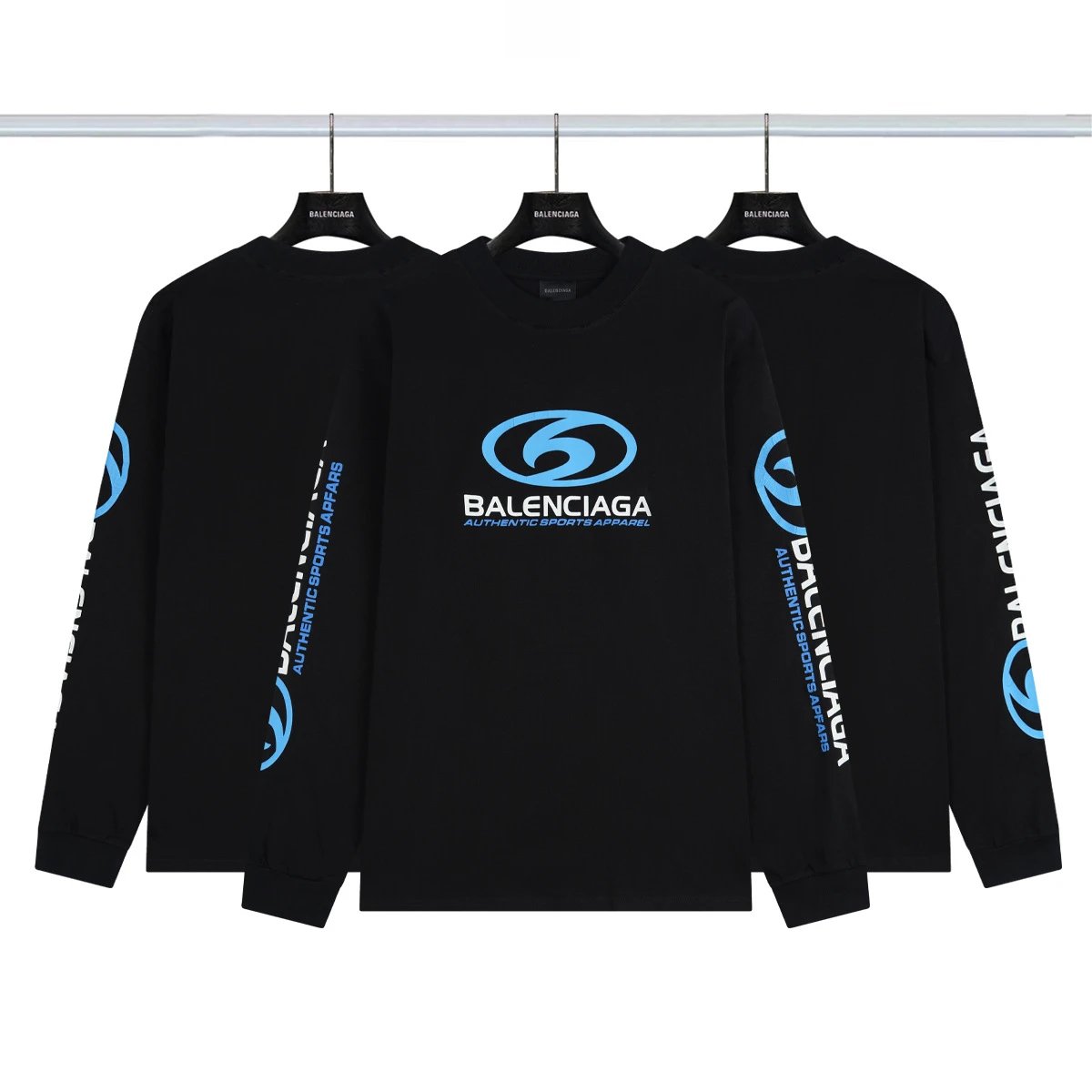 Balenciaga How Are You Feeling Today? Graphic Long-Sleeve T-Shirt Black - 7