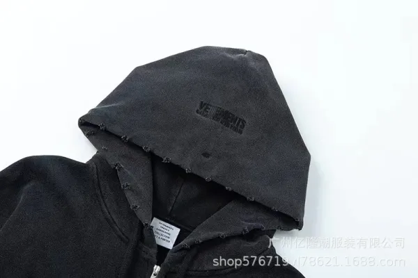 Off-White x Virgil Abloh BR41N POW3R Black Zip-Up Hoodie - 7