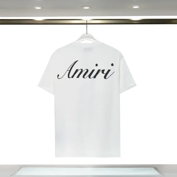 Amiri Script Logo White T-Shirt - 1