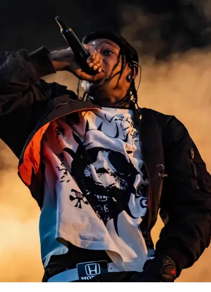 Cactus Jack x Travis Scott 'Flame Boot' Graphic T-Shirt White - 16