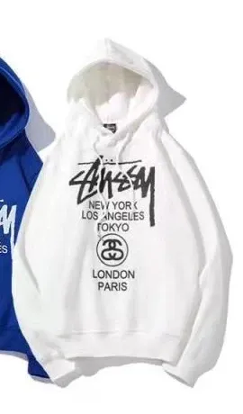 Stussy World Tour Hoodie White - 1