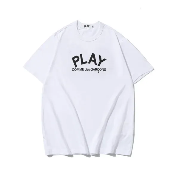 Comme des Garçons Play Classic Logo White T-Shirt - 1