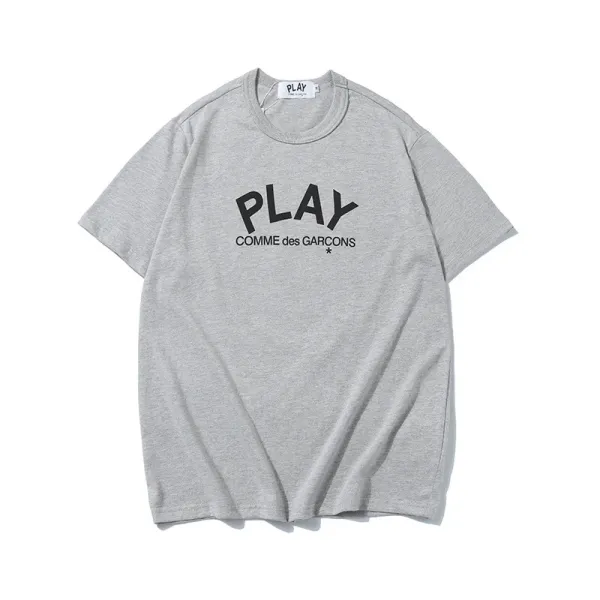 Comme des Garçons Play Classic Logo Gray T-Shirt - 1