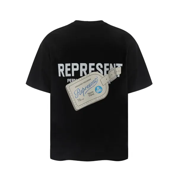 Represent Represent Tag Black T-Shirt - 1
