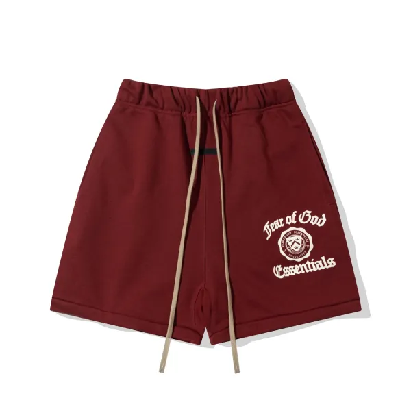 Fear of God Essentials University Shorts Burgundy - 1