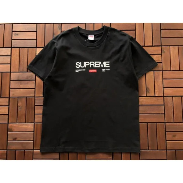 Supreme Box Logo Tee Black T-Shirt - 1
