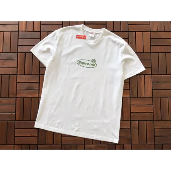 Supreme Oval Logo T-Shirt White - 1
