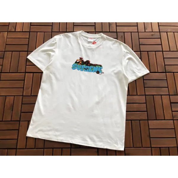Supreme Racing Graphic T-Shirt White - 1