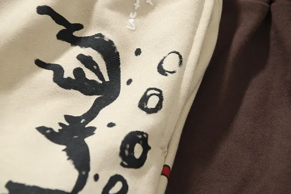 Travis Scott x Nike Shorts Brown Graphic Print Sweatshorts - 15