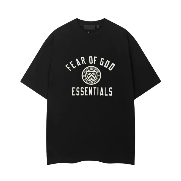 Fear of God Essentials University Arch T-Shirt Black - 1