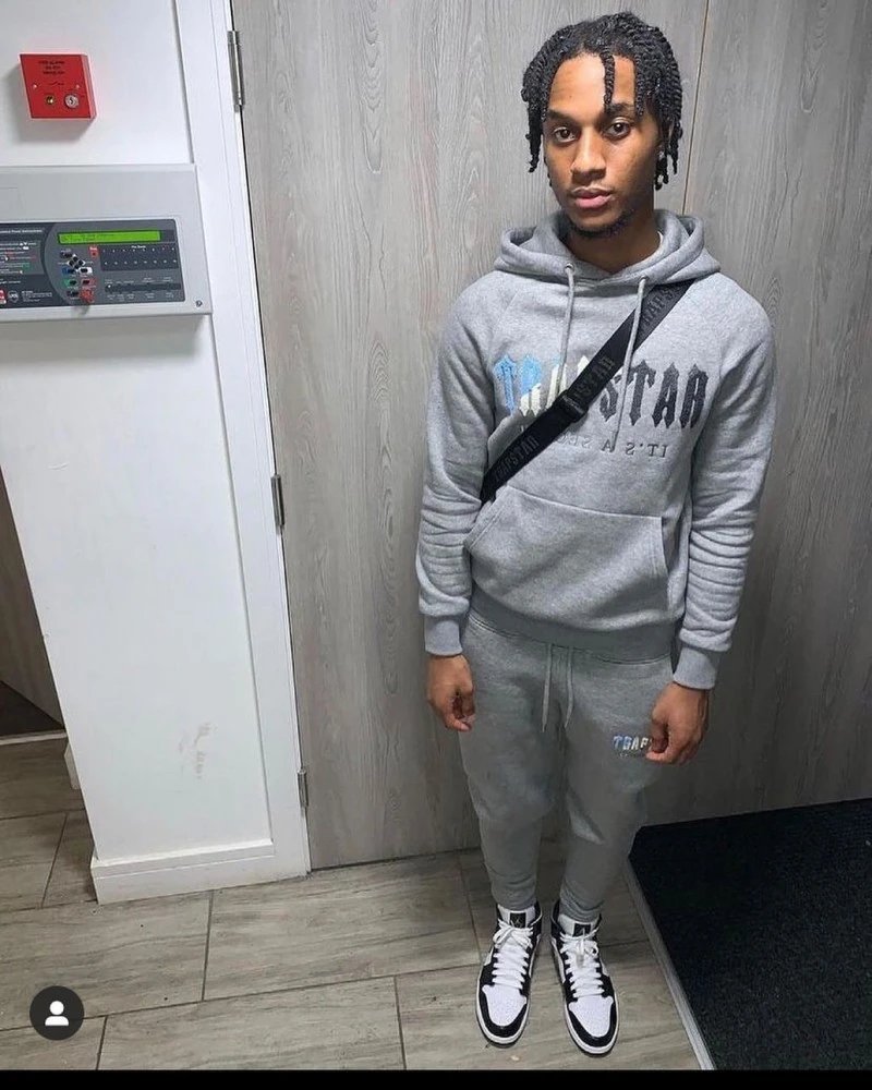 Traphouse Track Pants Black/Gray Sweatpants - 15