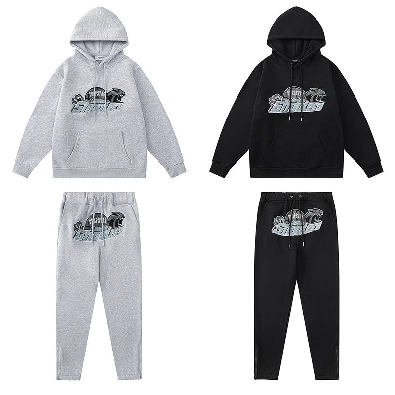 Traphouse Track Pants Black/Gray Sweatpants - 30