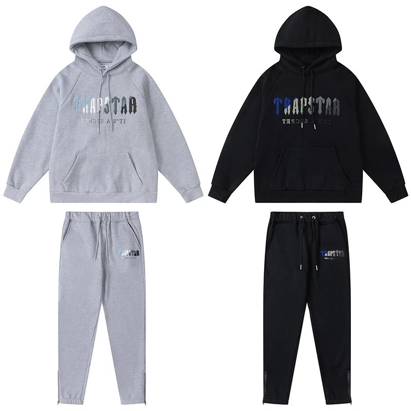 Traphouse Track Pants Black/Gray Sweatpants - 34