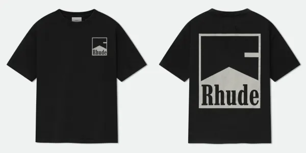 Rhude Box Logo Black T-Shirt - 1