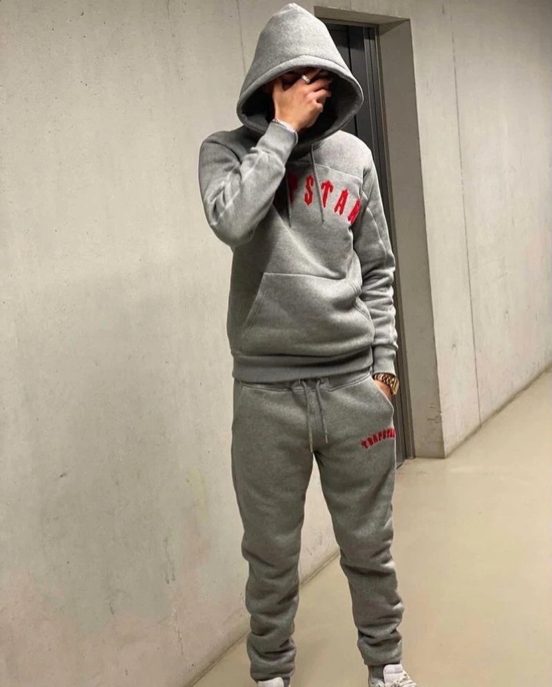 Traphouse Track Pants Black/Gray Sweatpants - 11