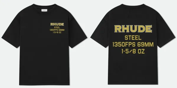 Rhude Steel 1350FPS 69MM T-Shirt Black - 1