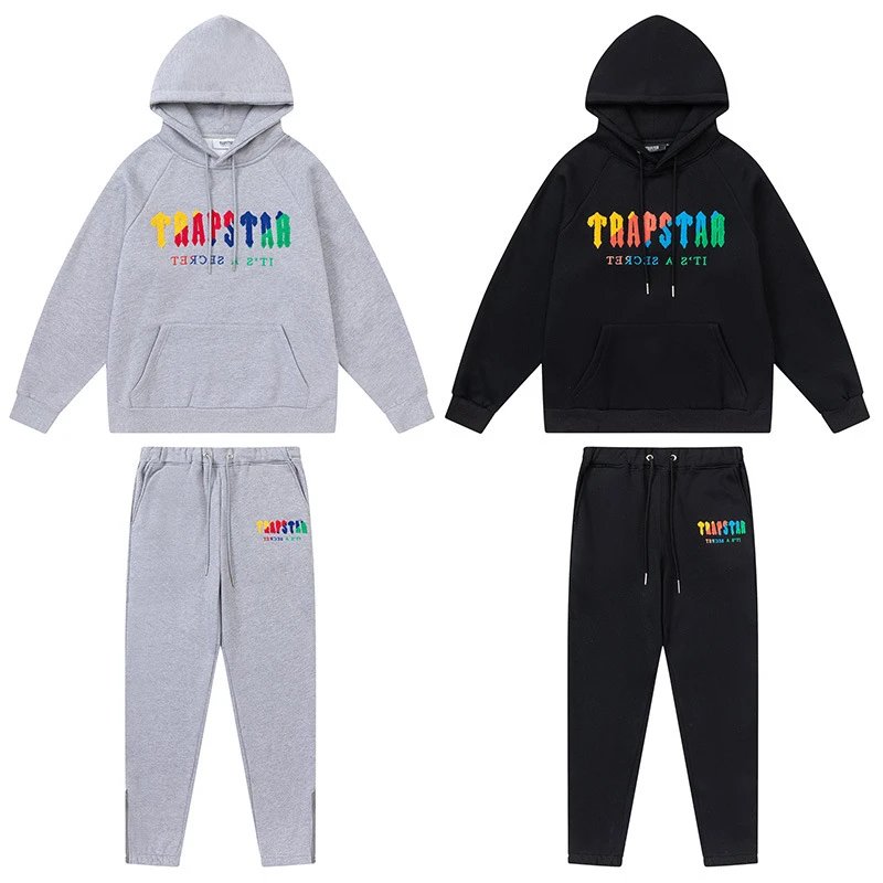 Traphouse Track Pants Black/Gray Sweatpants - 31