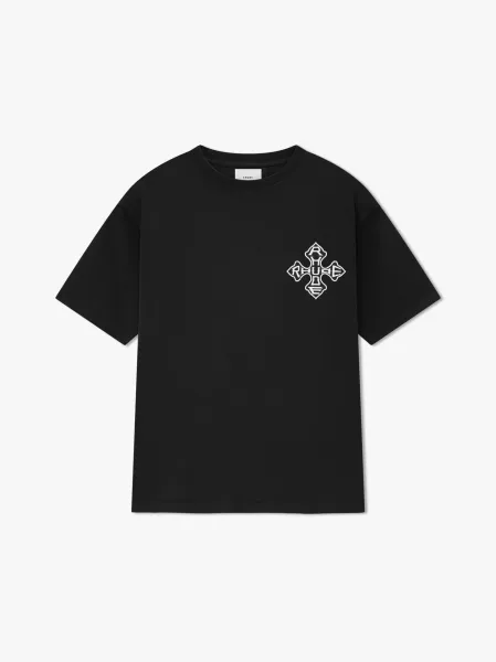 Rhude Cross Logo Black T-Shirt - 1