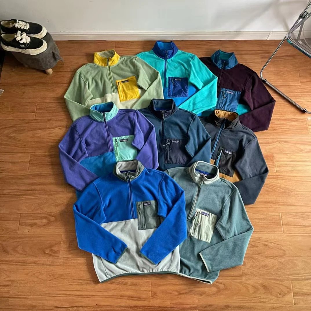 Patagonia Better Sweater Fleece Jacket Navy and Camel Half-Zip - 3