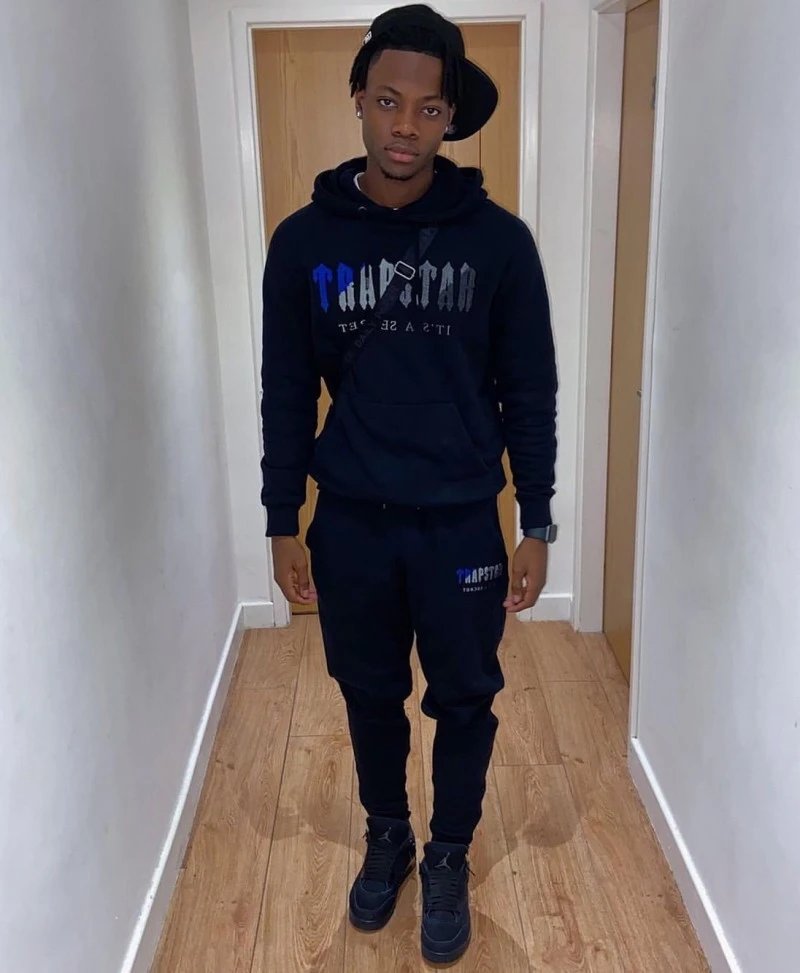 Traphouse Track Pants Black/Gray Sweatpants - 16