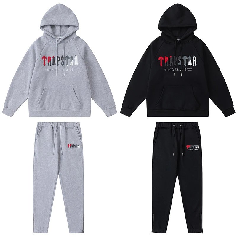 Traphouse Track Pants Black/Gray Sweatpants - 35