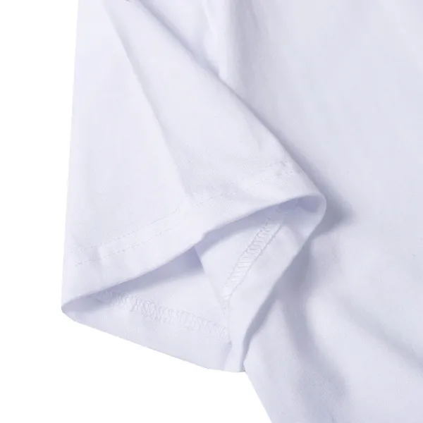 Comme des Garçons Play Striped Navy and White T-Shirt with Red Heart Logo - 45