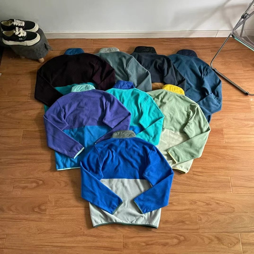 Patagonia Better Sweater Fleece Jacket Navy and Camel Half-Zip - 4
