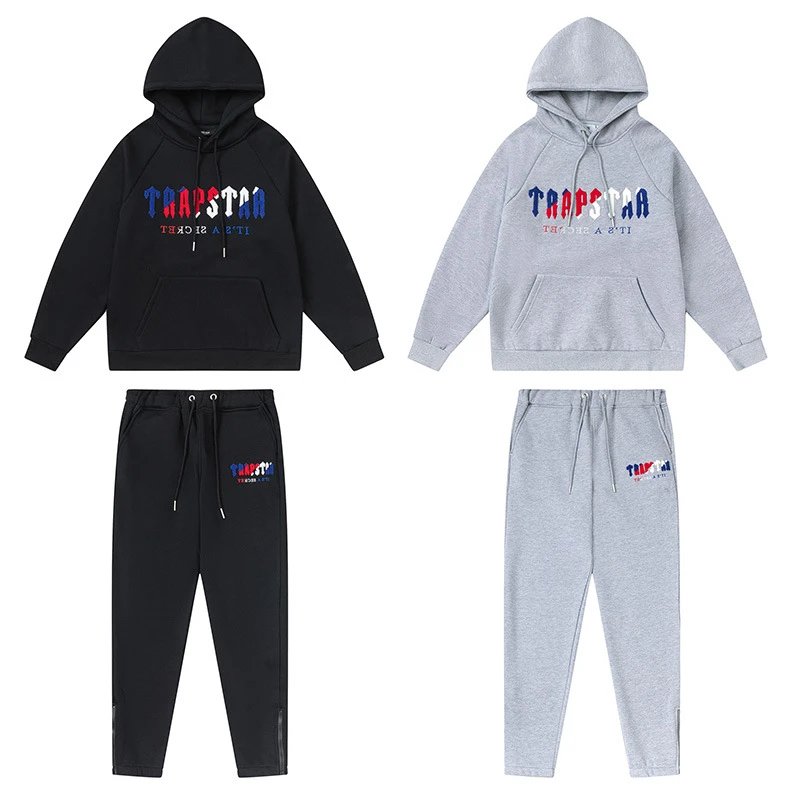 Traphouse Track Pants Black/Gray Sweatpants - 32