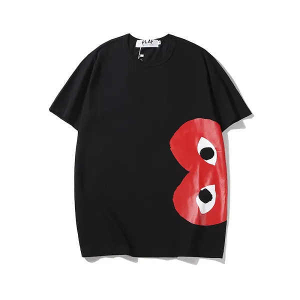 Comme des Garçons Play Red Heart Eyes Black T-Shirt - 1
