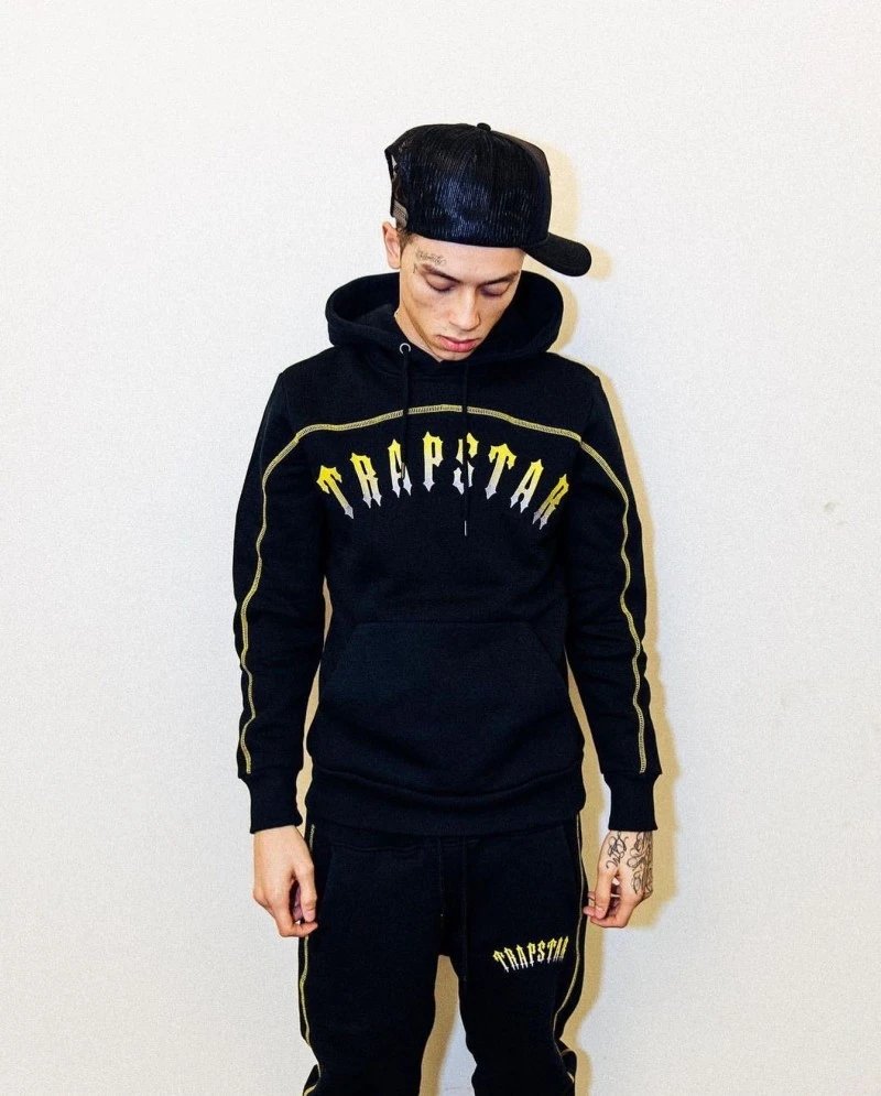 Traphouse Track Pants Black/Gray Sweatpants - 27