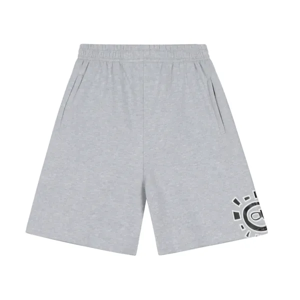 Philipp Plein Sun Logo Sweat Shorts Gray - 1