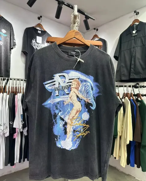 Represent Enduring Spirit Graphic Oversized T-Shirt Charcoal - 1