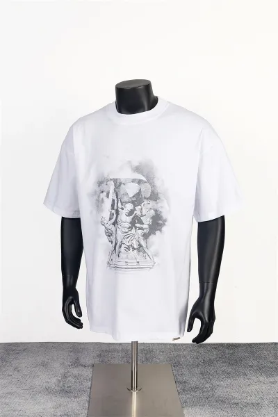 Design Classical Sculpture Print White T-Shirt - 1