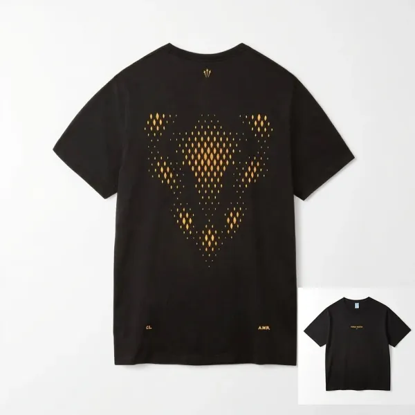 Fear of God Essentials Diamond Pattern Black T-Shirt - 1