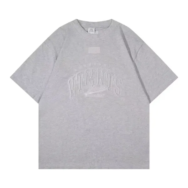 VTMNTS Arch Logo Gray Oversized T-Shirt - 1