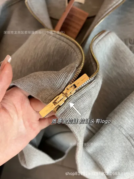Design Oversized Zip-Up Hoodie Gray - 6